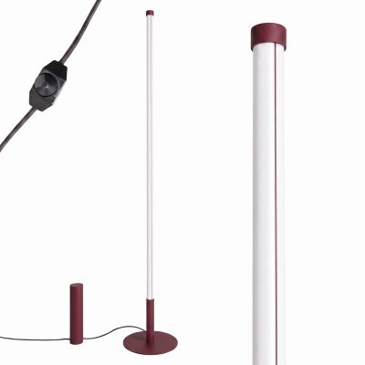 LED Stojanové svietidlo TRANG – bordová