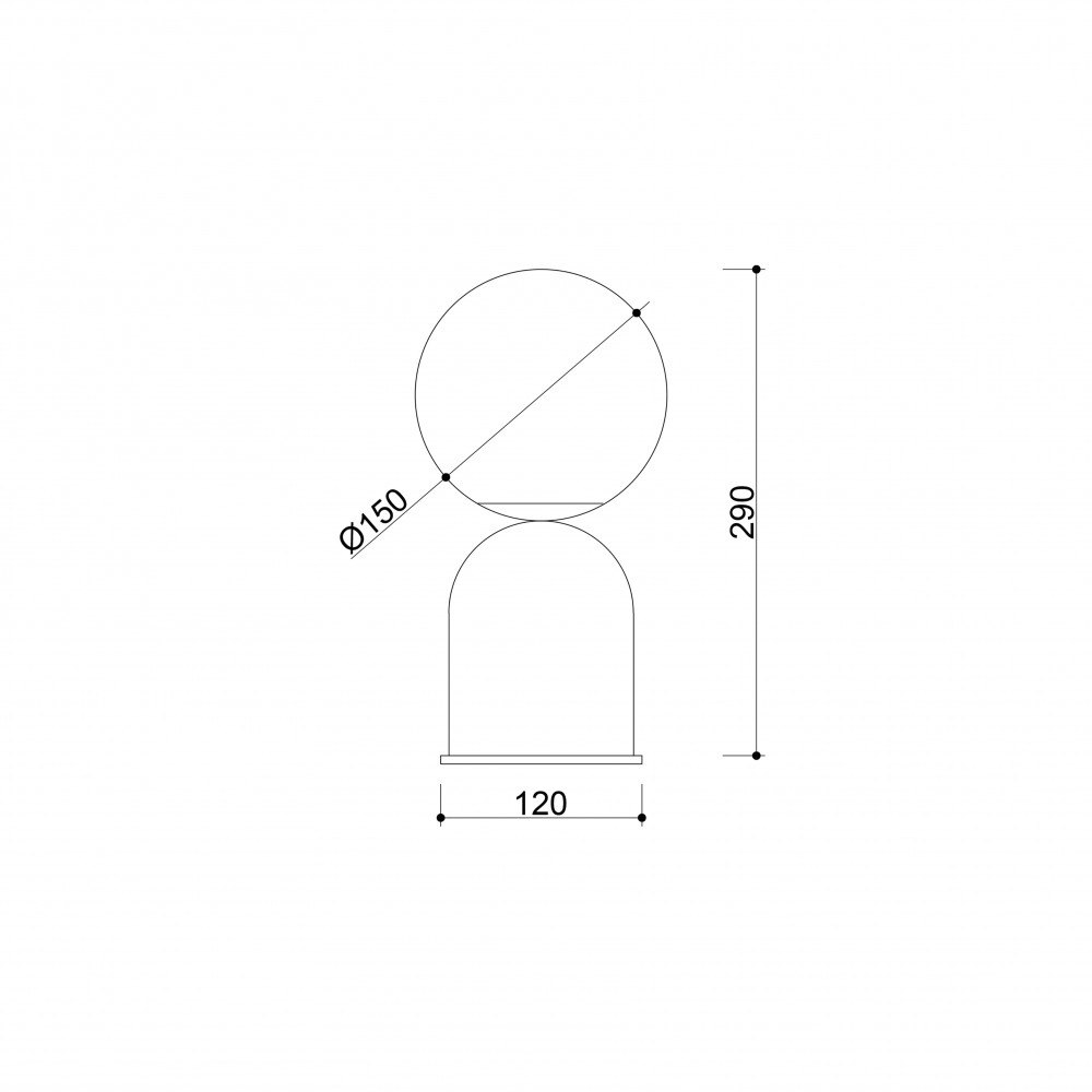 Stolová lampa LUOTI ST – čierna (RAL 9005) – Obrázok 8