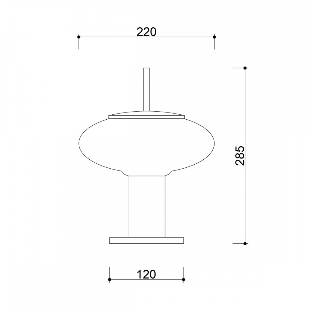 Stolová lampa TORNI ST – melónovo žltá (RAL 1028) – Obrázok 5