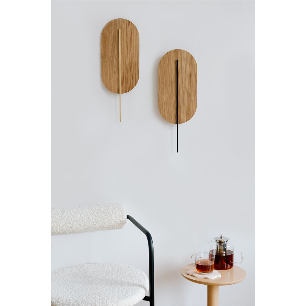 Nástenné svietidlo ROKKE WOOD – dub – Obrázok 2
