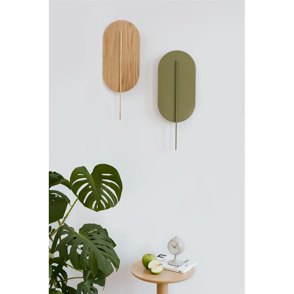 Nástenné svietidlo ROKKE WOOD – dub, čierna (RAL 9005) – Obrázok 3
