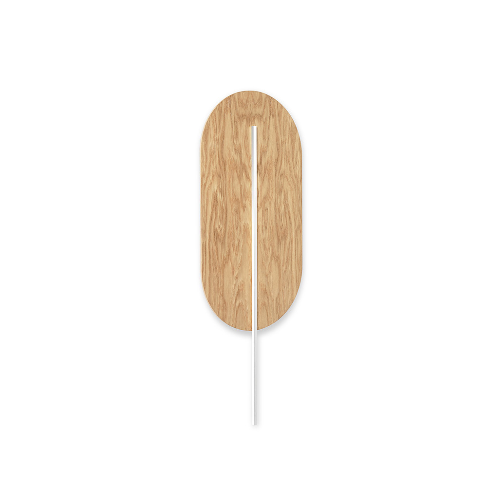Nástenné svietidlo ROKKE WOOD – dub, biela (RAL 9003) – Obrázok 9