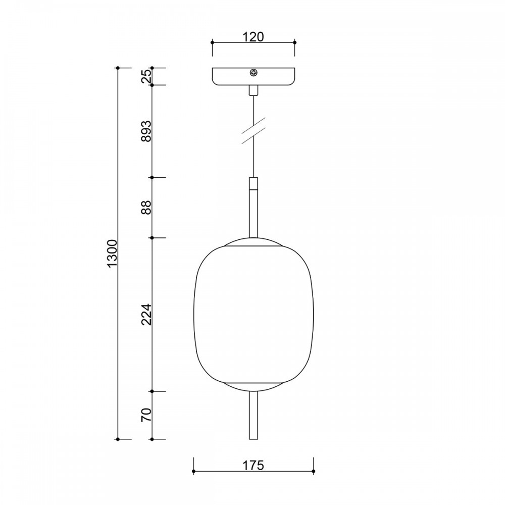 Závesné svietidlo EPLI MINI – biela (RAL 9003), IP44 – Obrázok 3