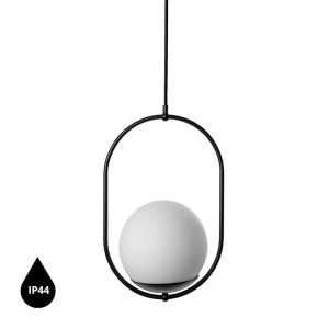 Závesné svietidlo KOBAN B – čierna (RAL 9005), IP44