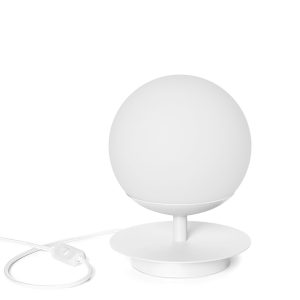 Stolová lampa PLAAT ST – biela (RAL 9003)