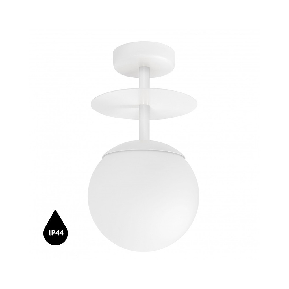 Stropné svietidlo PLAAT B – biela (RAL 9003), IP44