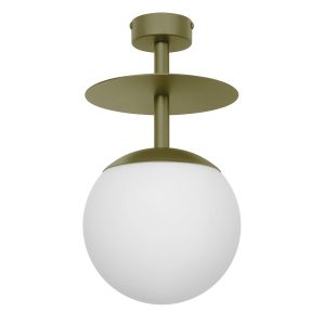 Stropné svietidlo PLAAT B – zelená (RAL 6013)