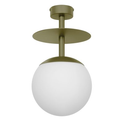 Stropné svietidlo PLAAT B – zelená (RAL 6013)