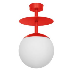 Stropné svietidlo PLAAT B – červeno-oranžová (RAL 2002)