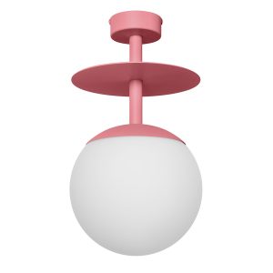 Stropné svietidlo PLAAT B – ružová (RAL 3014)