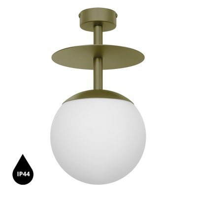 Stropné svietidlo PLAAT B – zelená (RAL 6013), IP44