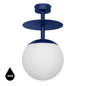 Stropné svietidlo PLAAT B – tmavomodrá (RAL 5003), IP44