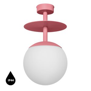Stropné svietidlo PLAAT B – ružová (RAL 3014), IP44