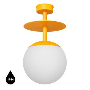 Stropné svietidlo PLAAT B – melónovo žltá (RAL 1028), IP44