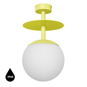 Stropné svietidlo PLAAT B – žltá (RAL 1016), IP44