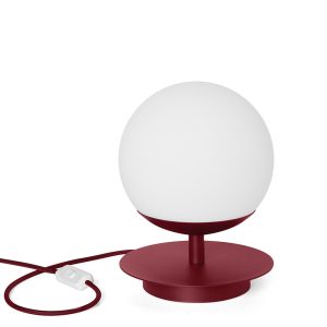 Stolová lampa PLAAT ST – bordová (RAL 3004)