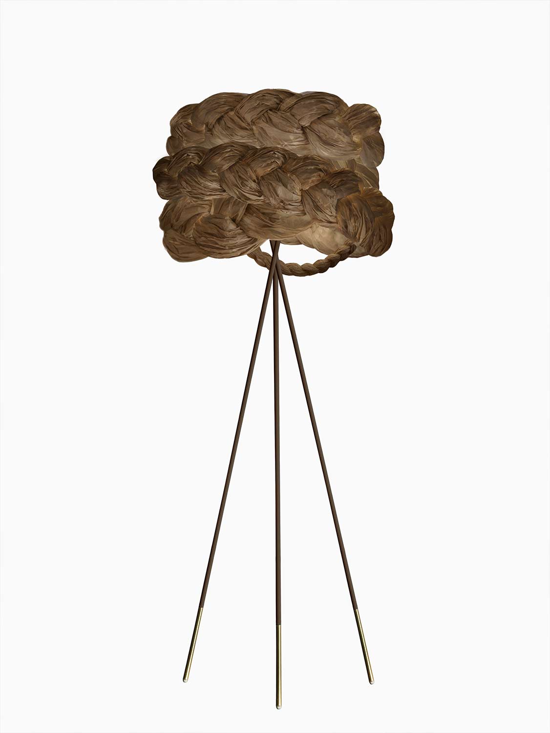 Stojacie svietidlo The Bride Medium Ø60 cm – hnedá