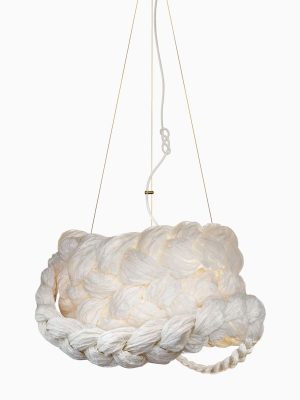 Závesné svietidlo The Bride Large Ø80 cm – biela
