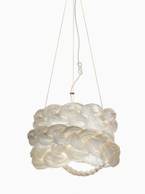 Závesné svietidlo The Bride Medium Ø60 cm – biela