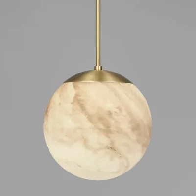 Globe Marble Single 300 – dizajnové závesné svietidlo z mosadze, 5 povrchových úprav