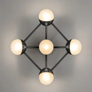 Molecule 5 – dizajnové nástenné svietidlo z mosadze, viacero vyhotovení