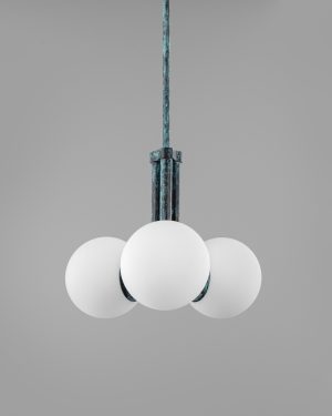 Tubular 500 Chandelier – dizajnový luster z mosadze, 5 povrchových úprav