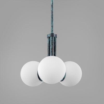 Tubular 500 Chandelier – dizajnový luster z mosadze, 5 povrchových úprav