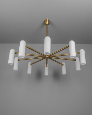 Odyssey LG – dizajnový kruhový luster z mosadze, viacero vyhotovení
