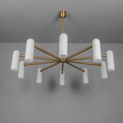 Odyssey LG – dizajnový kruhový luster z mosadze, viacero vyhotovení