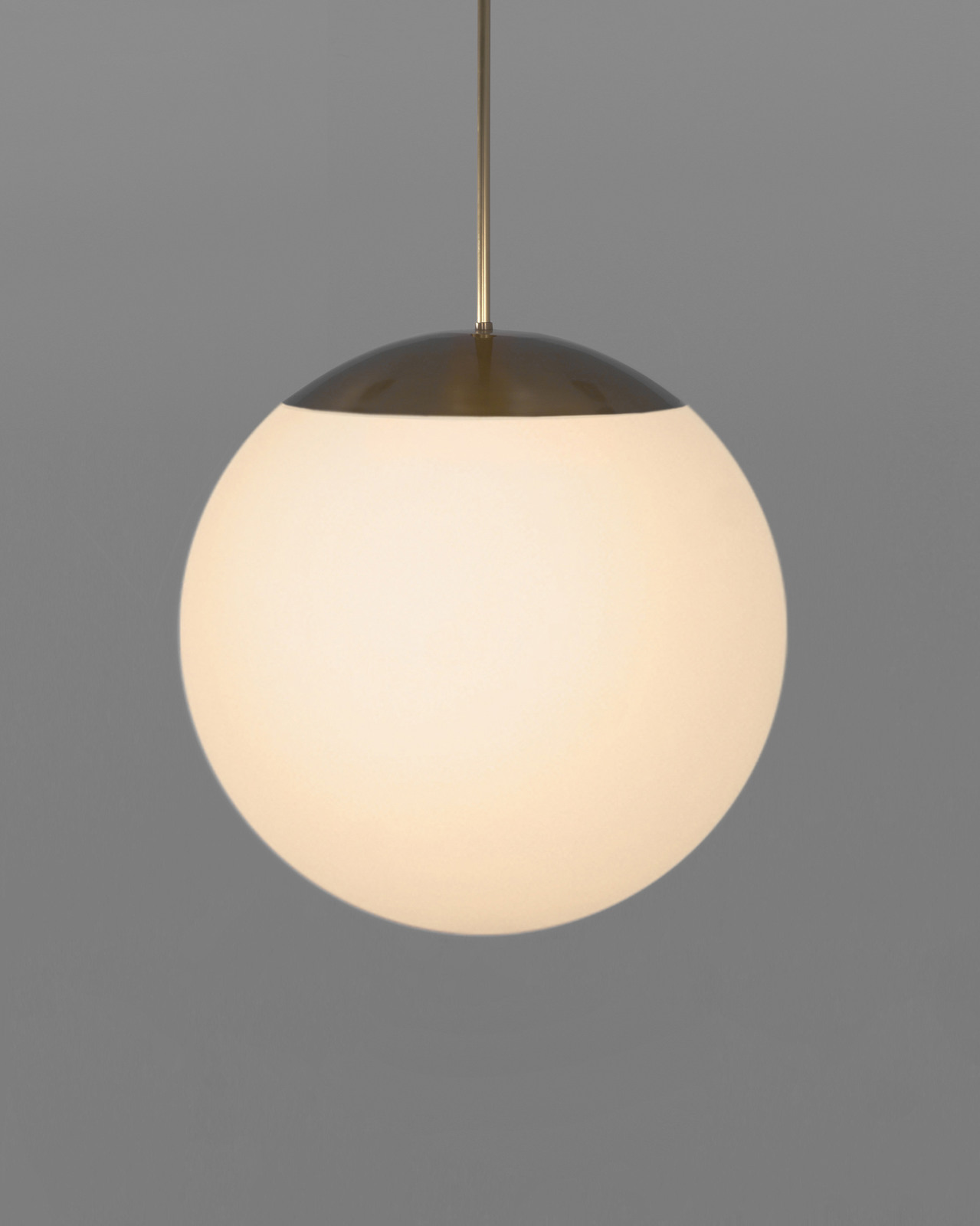 Glass Globe Opal fi 600 – dizajnové závesné svietidlo z mosadze, 5 povrchových úprav – Obrázok 9
