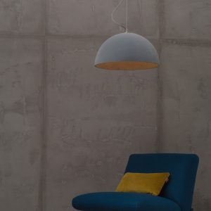 Závesné svietidlo Sfera Velvet 47 s velúrovým povrchom