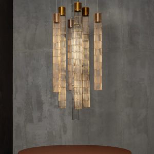 Závesné LED svietidlo Stelar 145 Brass
